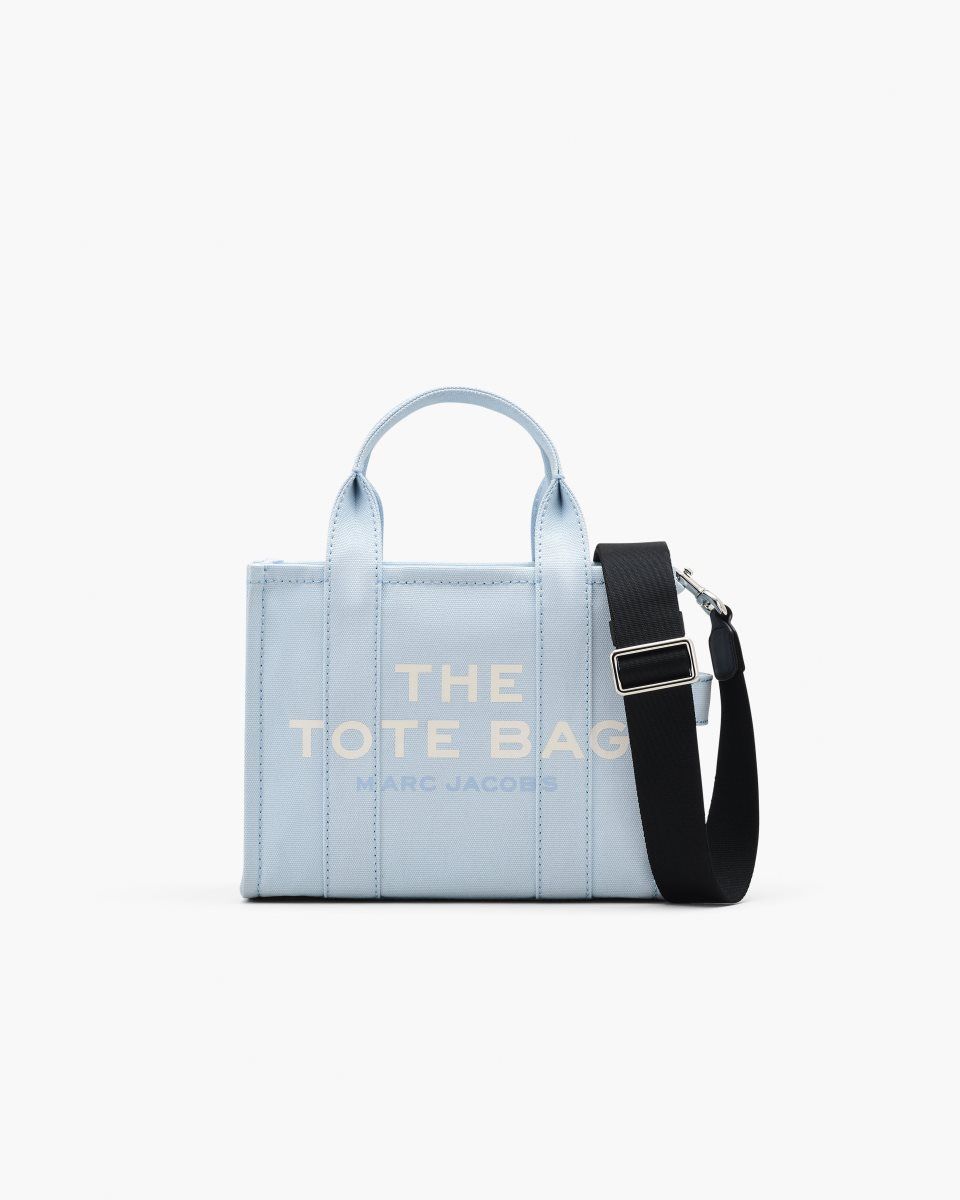 The Tote Bag Marc Jacobs The Canvas Small Tote Bag Femme Bleu | 508EZFRAD