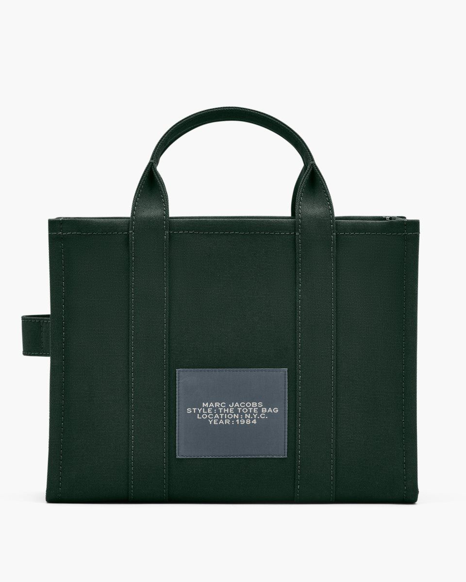 The Tote Bag Marc Jacobs The Canvas Small Tote Bag Femme Vert Foncé | 508ORHBWS
