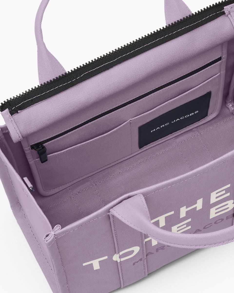 The Tote Bag Marc Jacobs The Canvas Small Tote Bag Femme Violette | 694SJDUEC