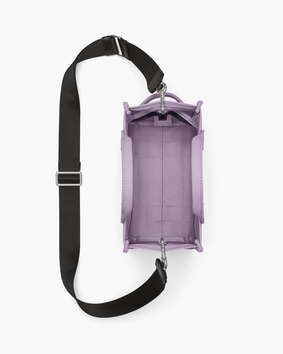 The Tote Bag Marc Jacobs The Canvas Small Tote Bag Femme Violette | 694SJDUEC