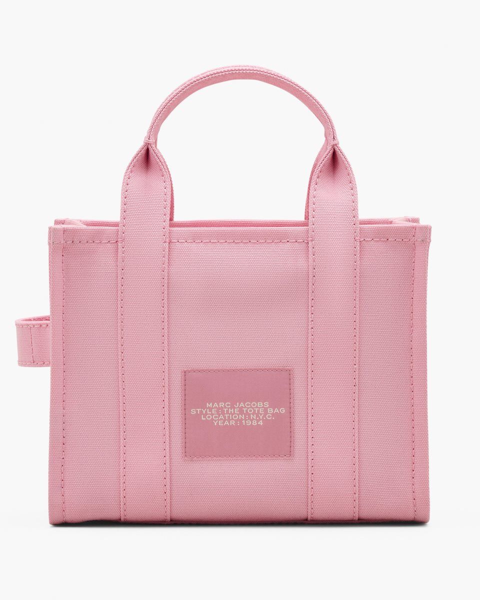 The Tote Bag Marc Jacobs The Canvas Small Tote Bag Femme Rose | 790QOBJDG