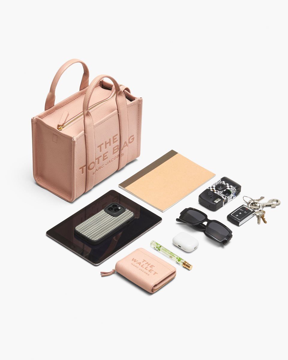 The Tote Bag Marc Jacobs The Canvas Small Tote Bag Femme Rose | 790QOBJDG