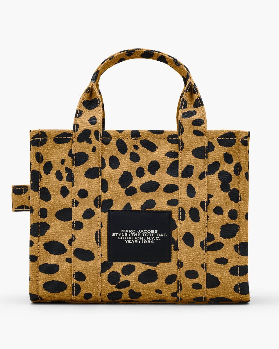 The Tote Bag Marc Jacobs The Cheetah Canvas Small Tote Bag Femme Noir Multicolore | 036YSXCOF