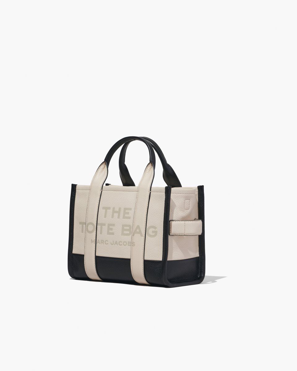 The Tote Bag Marc Jacobs The Colorblock Small Tote Bag Femme Blanche Multicolore | 627RBYWCE