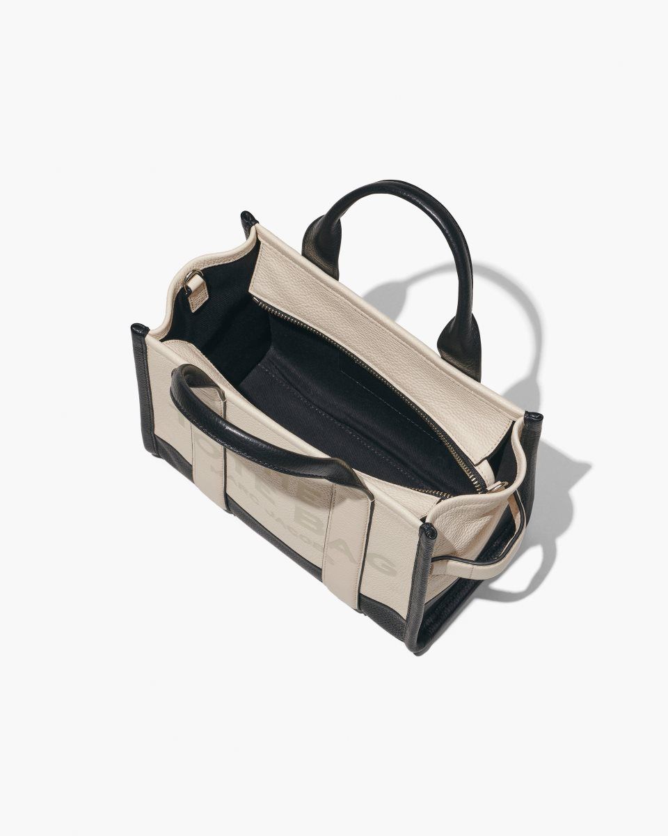The Tote Bag Marc Jacobs The Colorblock Small Tote Bag Femme Blanche Multicolore | 627RBYWCE