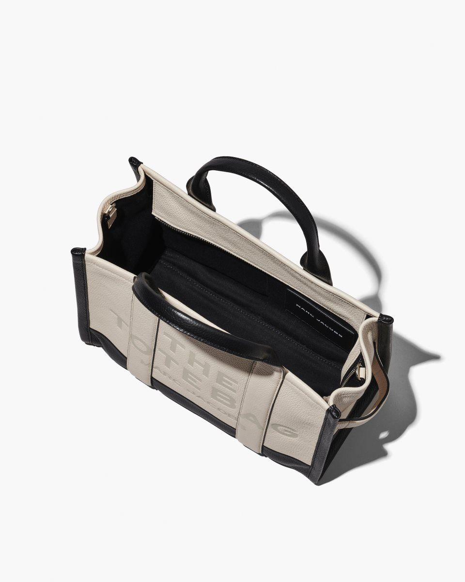 The Tote Bag Marc Jacobs The Colorblock Medium Tote Bag Femme Blanche Multicolore | 920BWSMNC