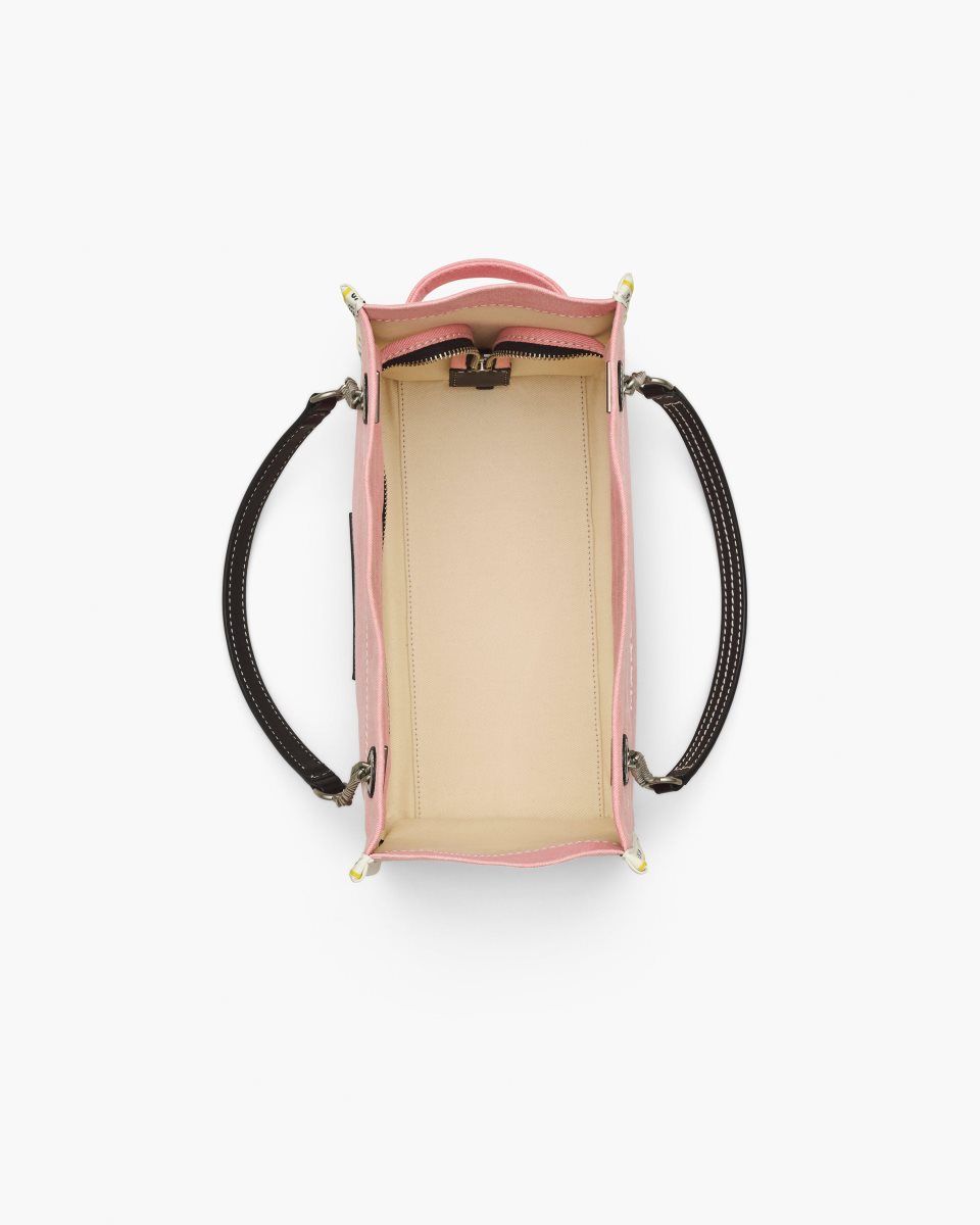 The Tote Bag Marc Jacobs The Denim Chain Medium Tote Bag Femme Rose | 769CWASDU