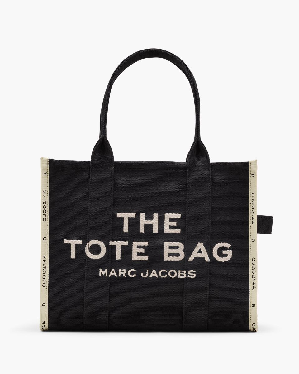 The Tote Bag Marc Jacobs The Jacquard Large Tote Bag Femme Noir | 840GKQHSE
