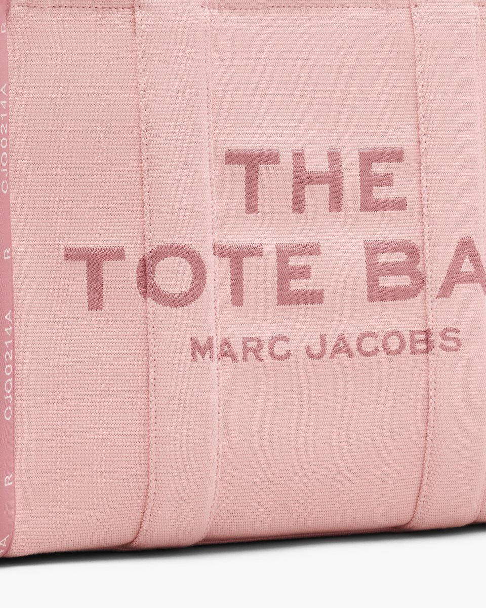 The Tote Bag Marc Jacobs The Jacquard Large Tote Bag Femme Rose | 843STEQHR
