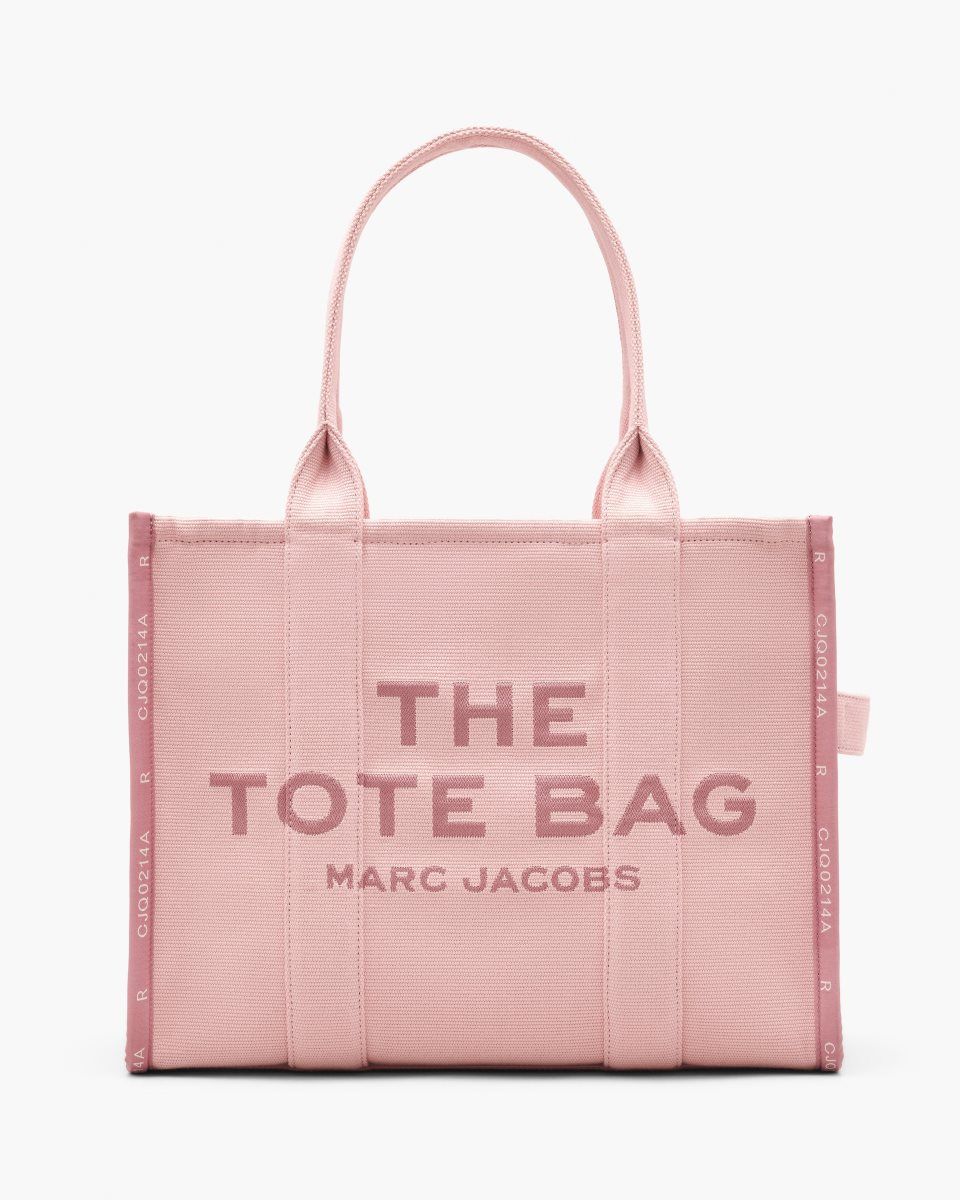 The Tote Bag Marc Jacobs The Jacquard Large Tote Bag Femme Rose | 843STEQHR