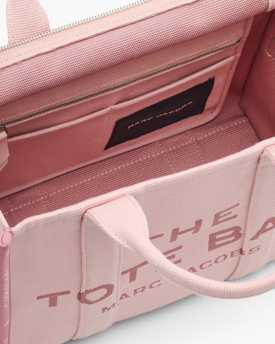 The Tote Bag Marc Jacobs The Jacquard Medium Tote Bag Femme Rose | 301CNKGYV