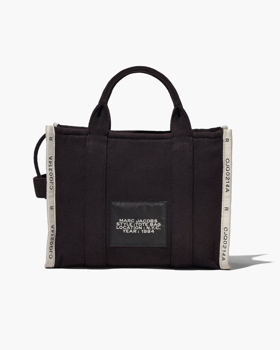 The Tote Bag Marc Jacobs The Jacquard Medium Tote Bag Femme Noir | 526JEUXAG