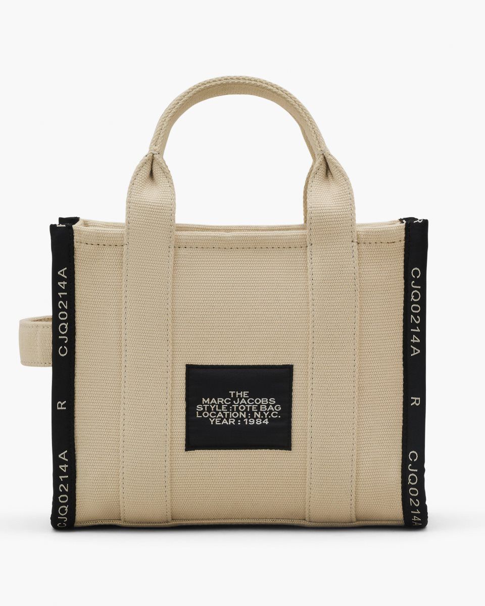 The Tote Bag Marc Jacobs The Jacquard Small Tote Bag Femme Marron | 430NXQZIC