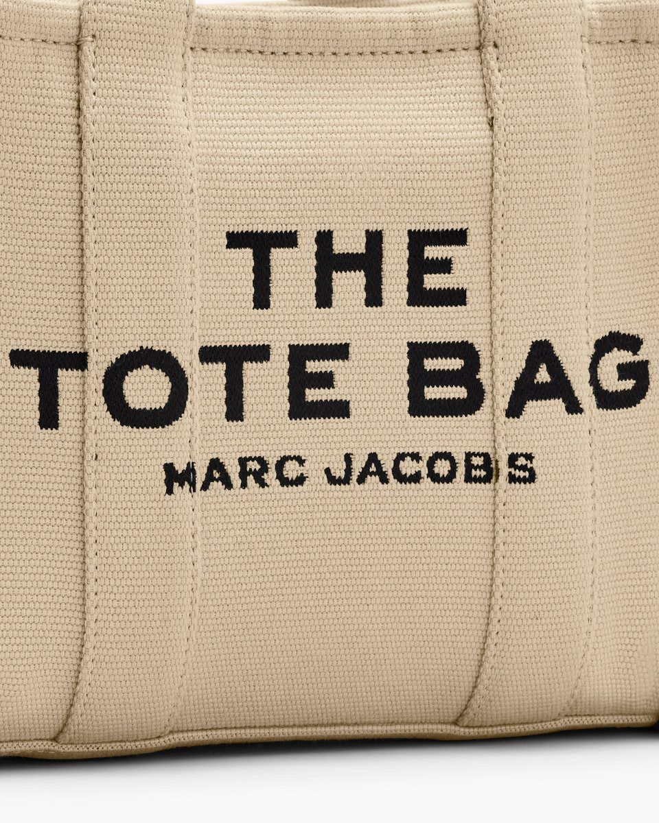 The Tote Bag Marc Jacobs The Jacquard Small Tote Bag Femme Marron | 430NXQZIC