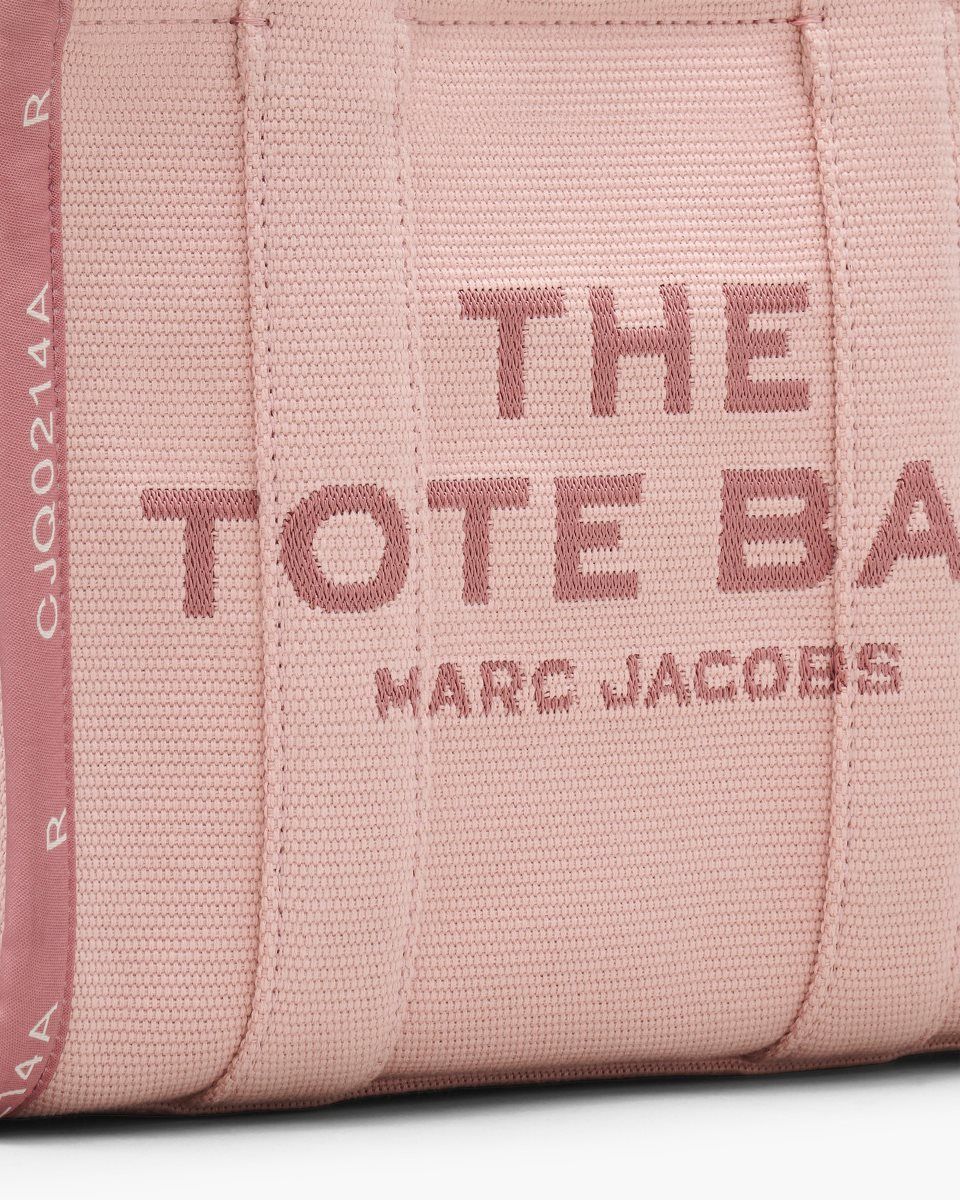 The Tote Bag Marc Jacobs The Jacquard Small Tote Bag Femme Rose | 628TNUMDL