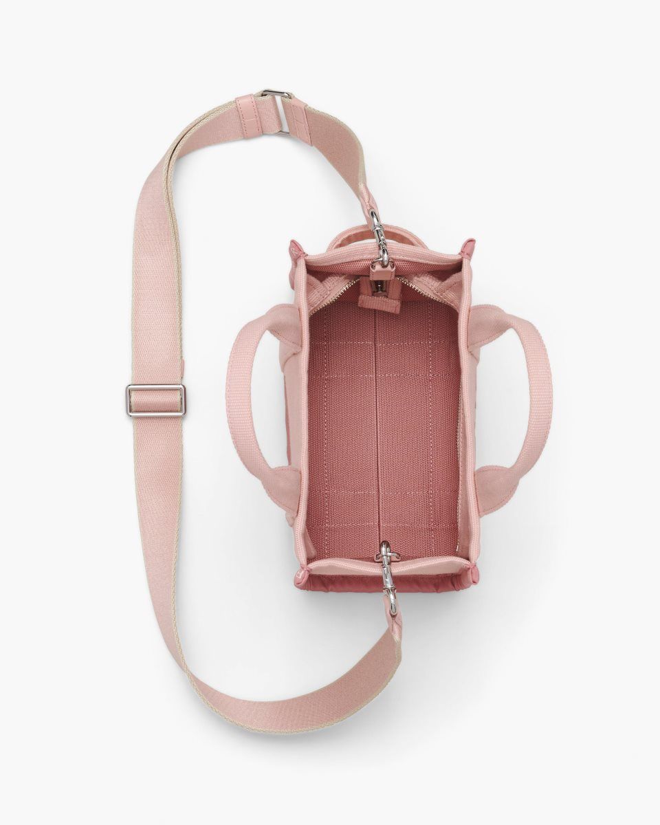 The Tote Bag Marc Jacobs The Jacquard Small Tote Bag Femme Rose | 628TNUMDL