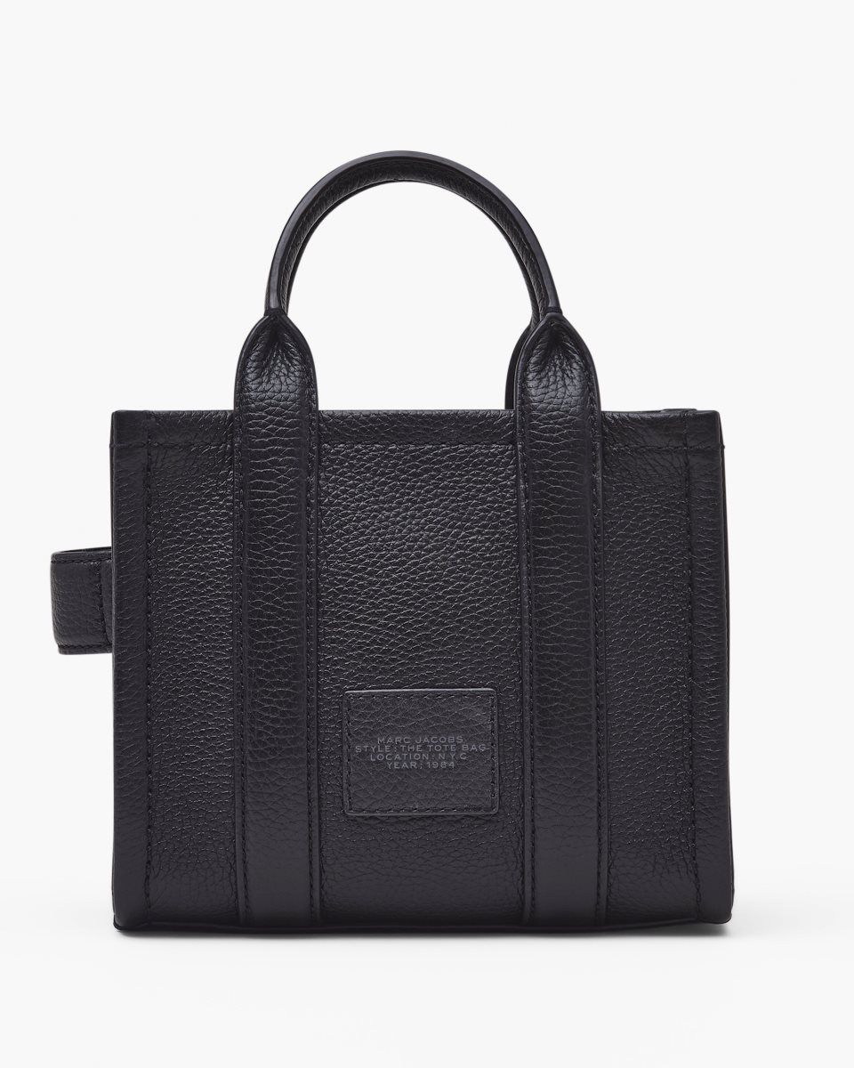 The Tote Bag Marc Jacobs The Leather Crossbody Tote Bag Femme Noir | 358ILKCZJ