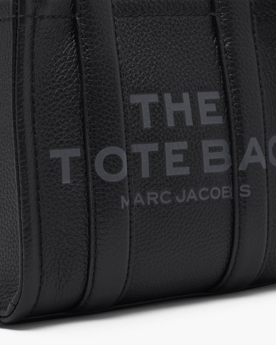 The Tote Bag Marc Jacobs The Leather Crossbody Tote Bag Femme Noir | 358ILKCZJ