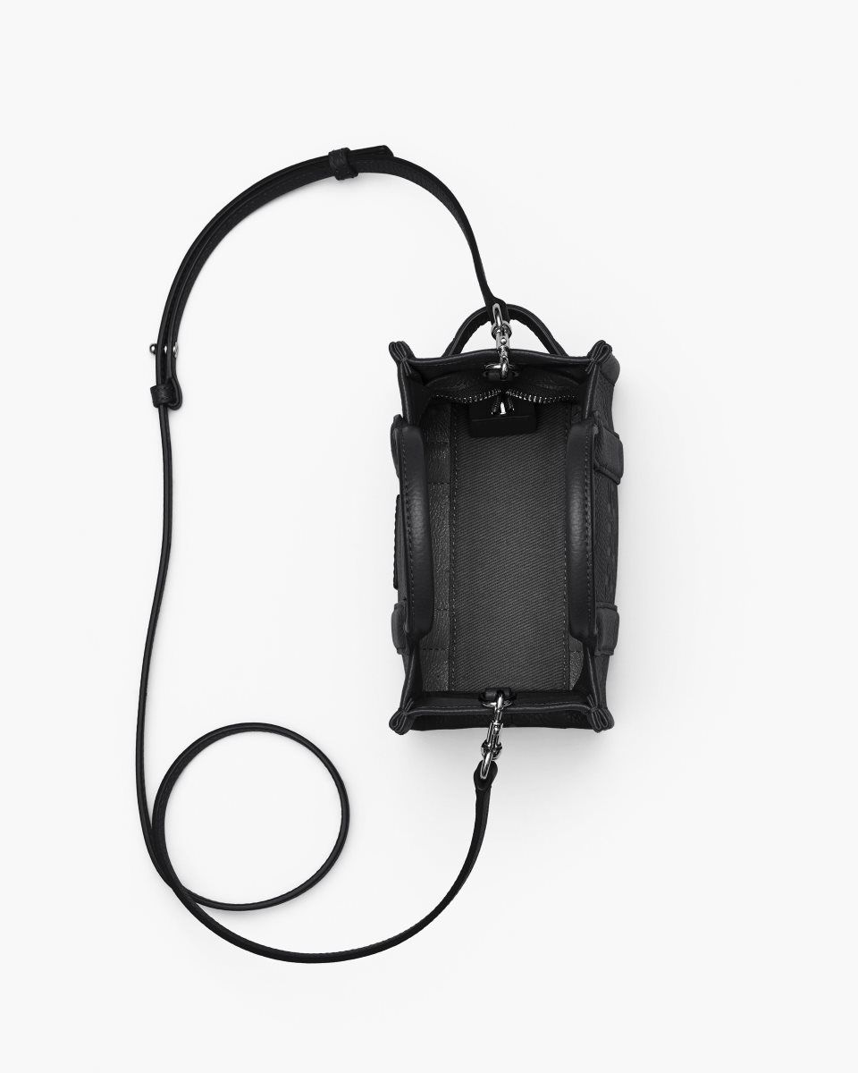 The Tote Bag Marc Jacobs The Leather Crossbody Tote Bag Femme Noir | 358ILKCZJ
