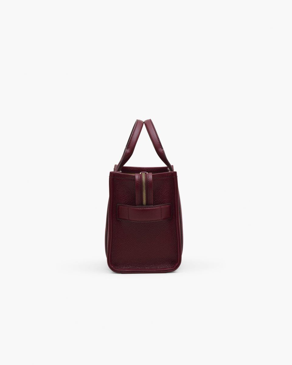 The Tote Bag Marc Jacobs The Leather Small Tote Bag Femme Rose | 364IAYRDB