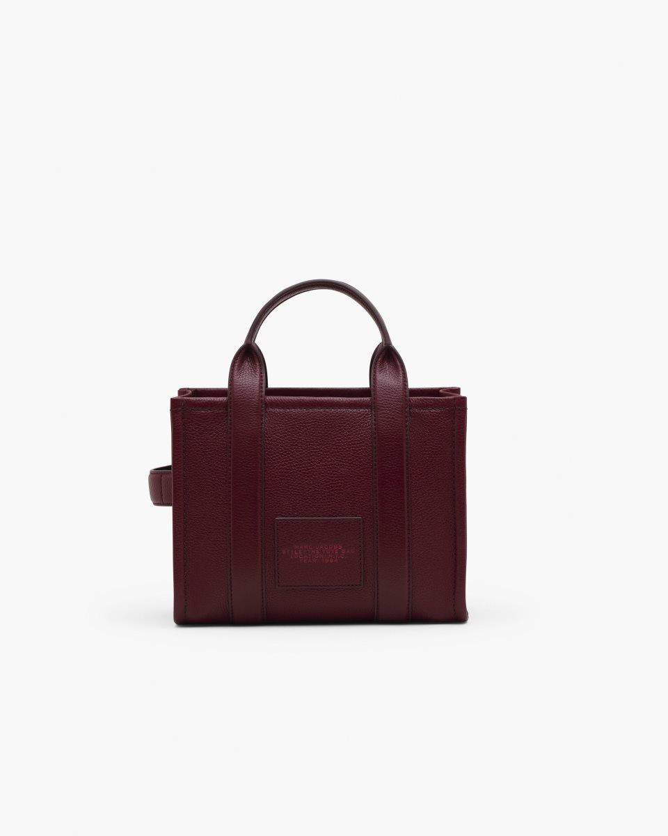 The Tote Bag Marc Jacobs The Leather Small Tote Bag Femme Rose | 364IAYRDB