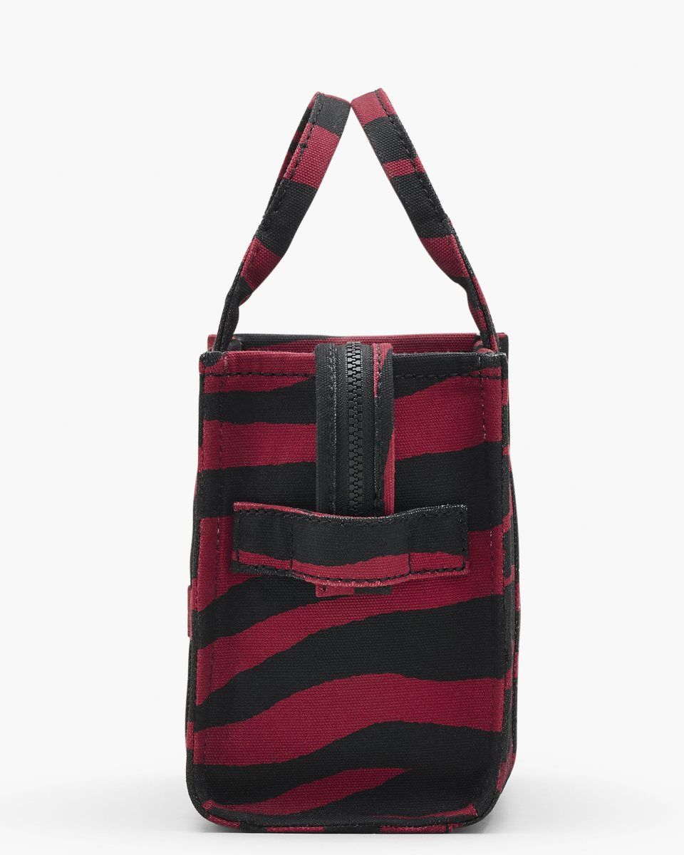 The Tote Bag Marc Jacobs The Zebra Canvas Small Tote Bag Femme Noir | 549MADCOK